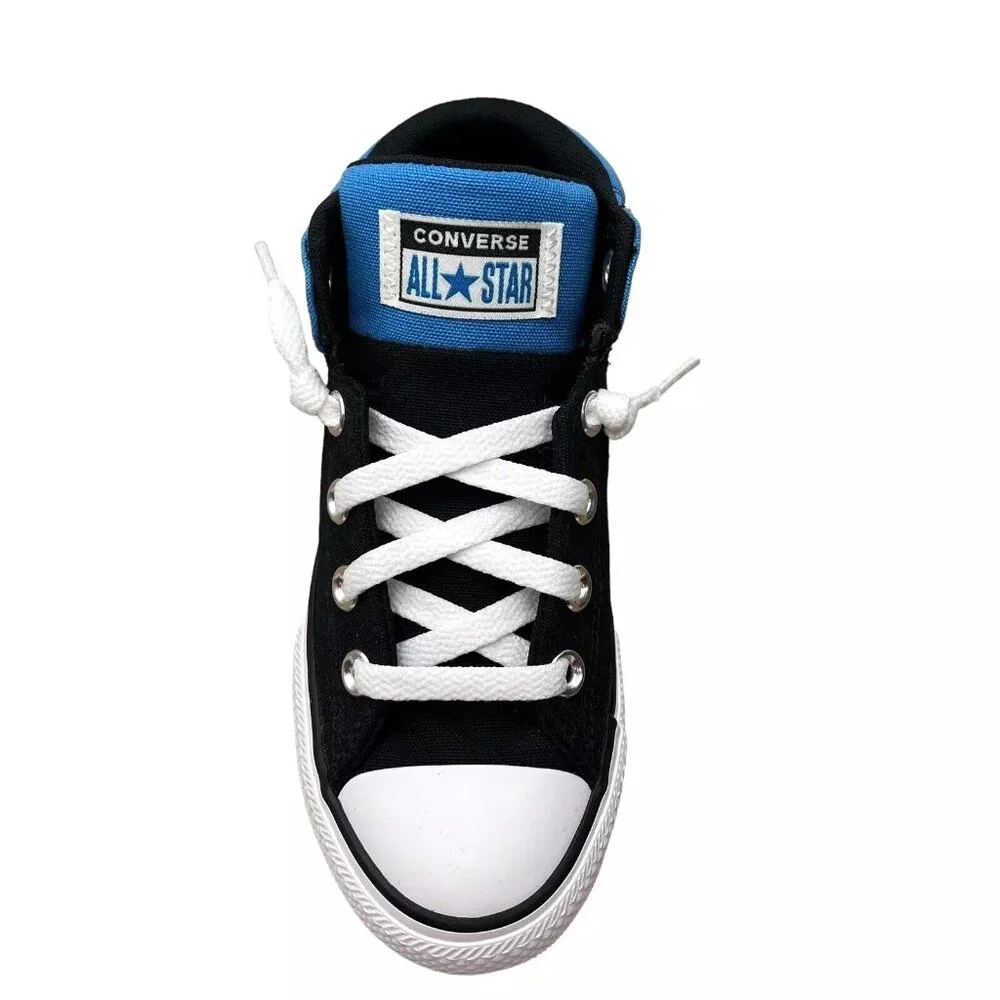 Converse Chuck Taylor All Star Youth Boy's Slip on Shoes Size 1 Royal Blue/Black